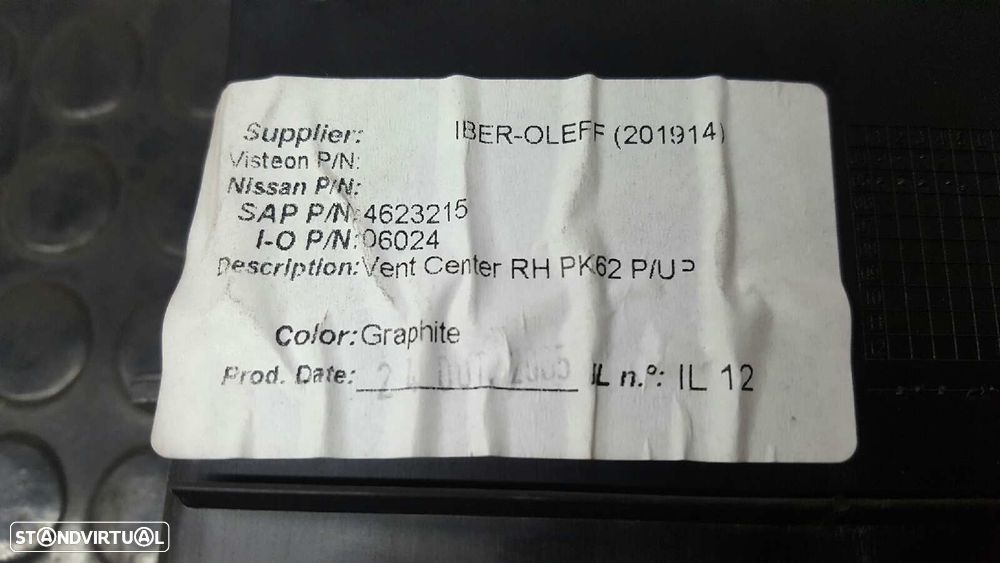 AREJADOR CENTRAL FRONTAL NISSAN NAVARA PICK-UP (D40M) DOBLE CAB SE 4X4 - 3