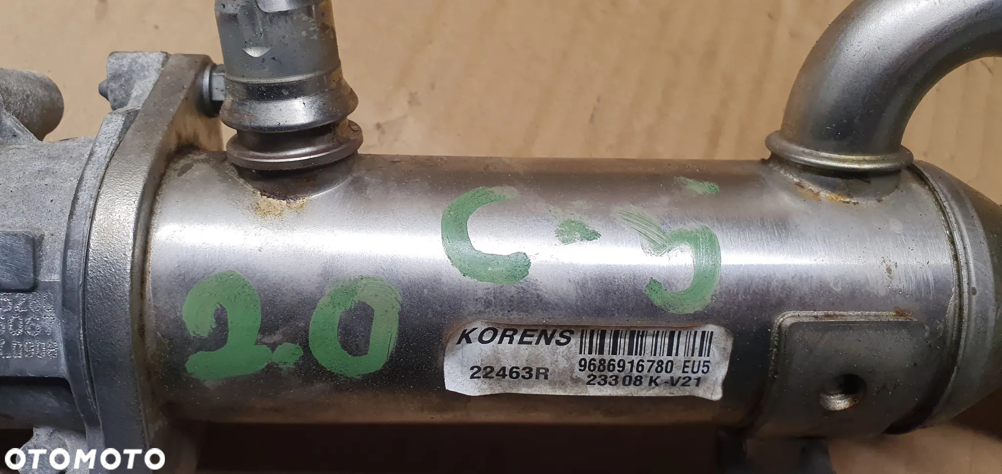 Zawór EGR chłodnica chłodniczka Citroen C5 III 2.0 HDI 9681825280 9686916780 - 9