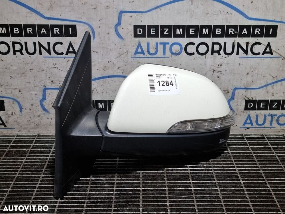 Oglinda stanga SsangYong Korando III Facelift 2013 2013 - 2017 4 Usi ALB (1284) Fara ... - 1