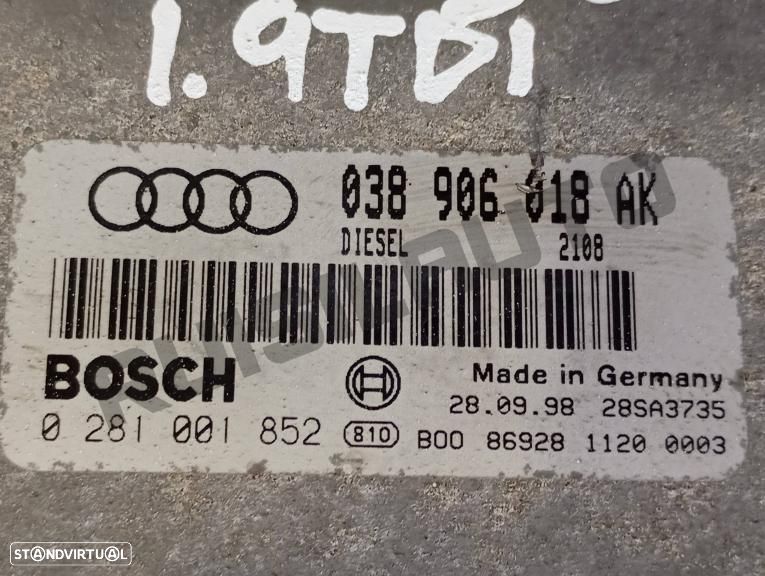 Centralina Do Motor 0389_06018ak Audi A3 (8l) [1996_2003] 1.9 T - 4