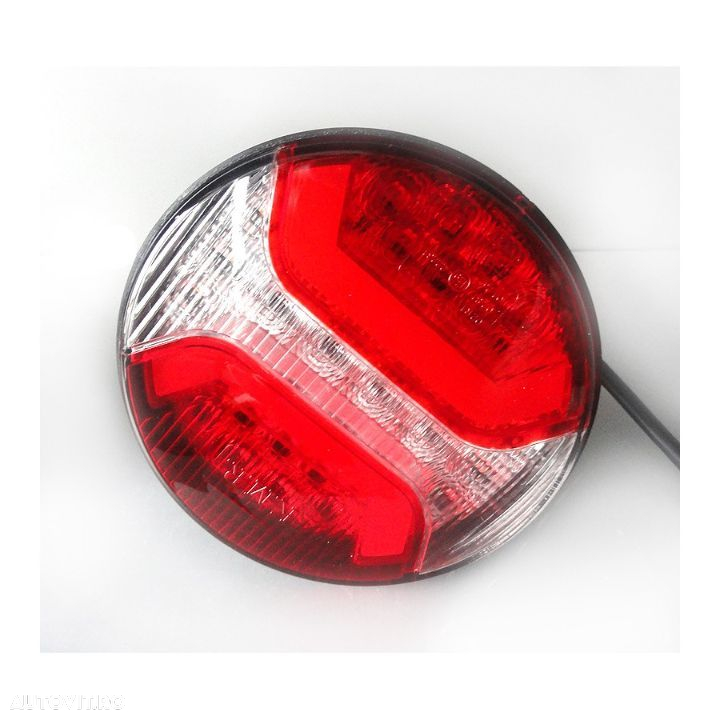 Lampa stop dubla, rotunda, LED, functii multiple - 7