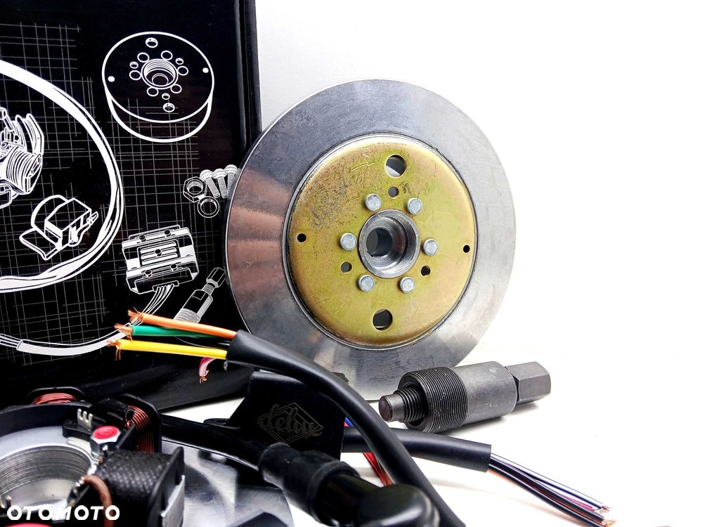 Zapłon bezstykowy CDI WSK 125 ciężkie koło magnesowe jak w oryginale - 2