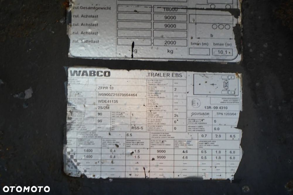 Orten PRZYCZEPA BURTOWA 6,5M / DO BUDOWLANKI / OŚ PODNOSZONA / SAF / - 18