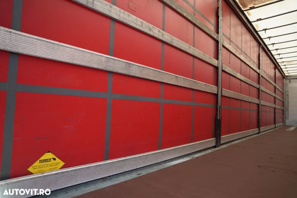 Schmitz Cargobull CORTINĂ / AXĂ RIDICATĂ / ACOPERIȘ RIDICAT / CONTENIER PENTRU PALEȚI - 17
