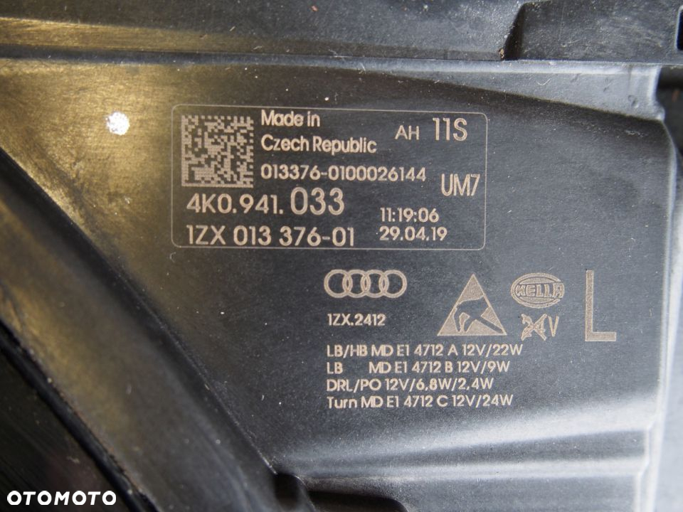Image Audi A6 Světlomet levý Fullled 18r A 6 - 4K0941033