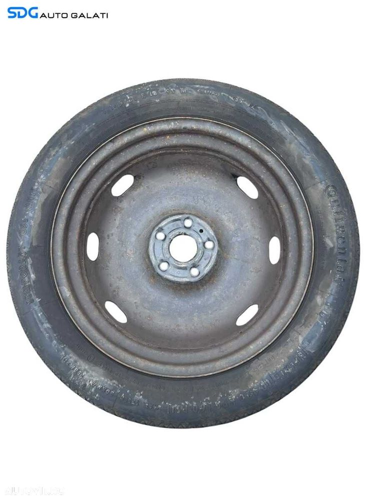 Roata Janta Tabla Rezerva Slim T145 80 18 R18 Continental Volkswagen Tiguan 5N 2007 - 2015 Cod 5N0601027E 5N0601027A [K0823] - 5