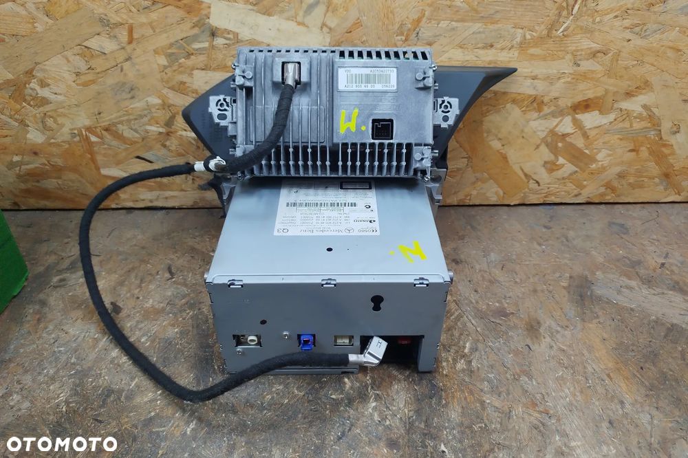 Mercedes W212 W207 radio CD oryginał A2129004910 + ekran wyświetlacz VDO A2129004900 komplet do MERCEDES w212 E-klasa 09- - 5