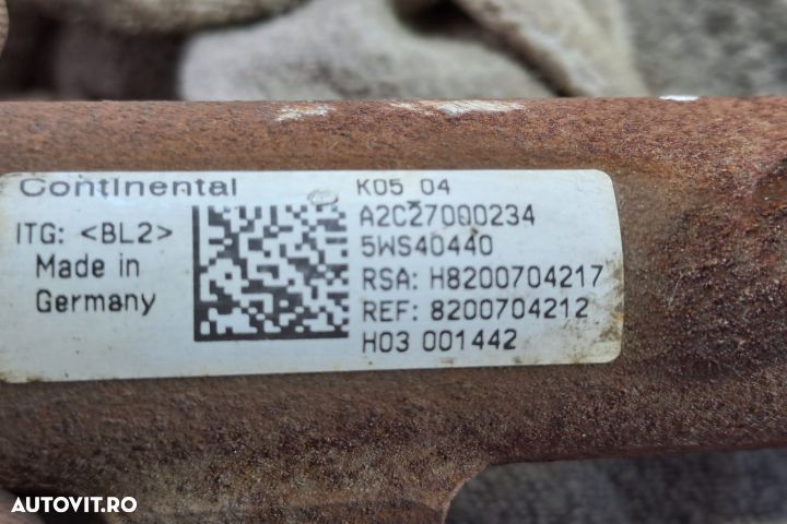 Rampa injectoare injector  1.5 k9k euro 5 5ws40440 A2c27000234 Renault Megane 3 seria - 2