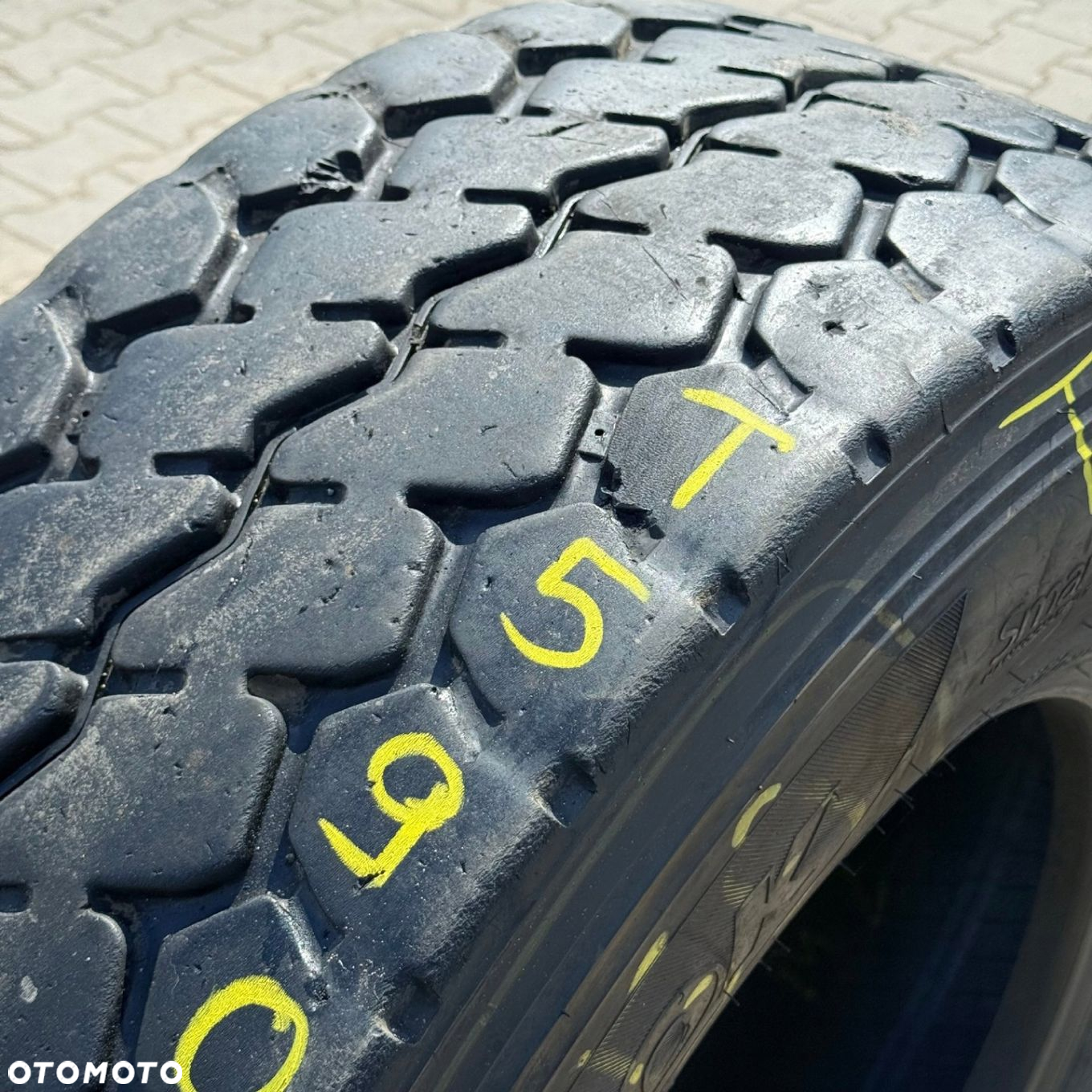 385/65R22.5 HANKOOK SMART WORK TM15 10-12mm 2023r NACZEPA BUDOWLANA T5904 - 2