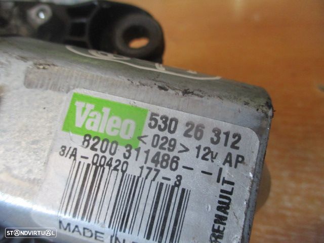 Motor Limpa Vidros Tras 8200311486I RENAULT TWINGO 2 2013 1.2I 75CV 3P VERMELHO TRAS  Valeo RENAULT CLIO 3 2013 1.5DCI 75CV 3P BRANCO TRAS  Valeo - 2