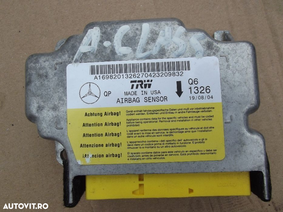 Plansa Bord Mercedes A Class W169 2004-2012 airbag volan pasager modul - 4