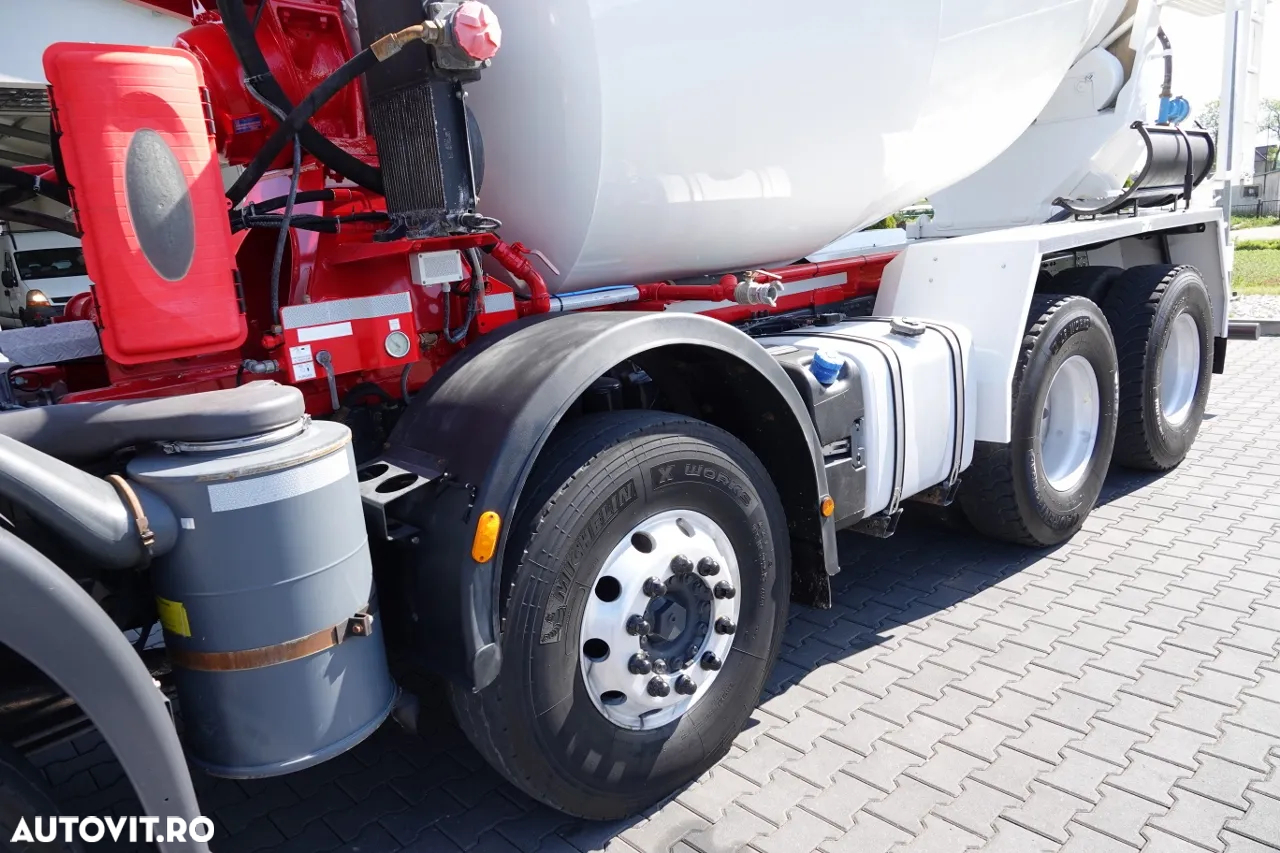 Scania TRAKKER 410 / 8X4 / BETON 9 M3 / PUTZMEISTER / JANTE ALIE / EURO 6 - 11