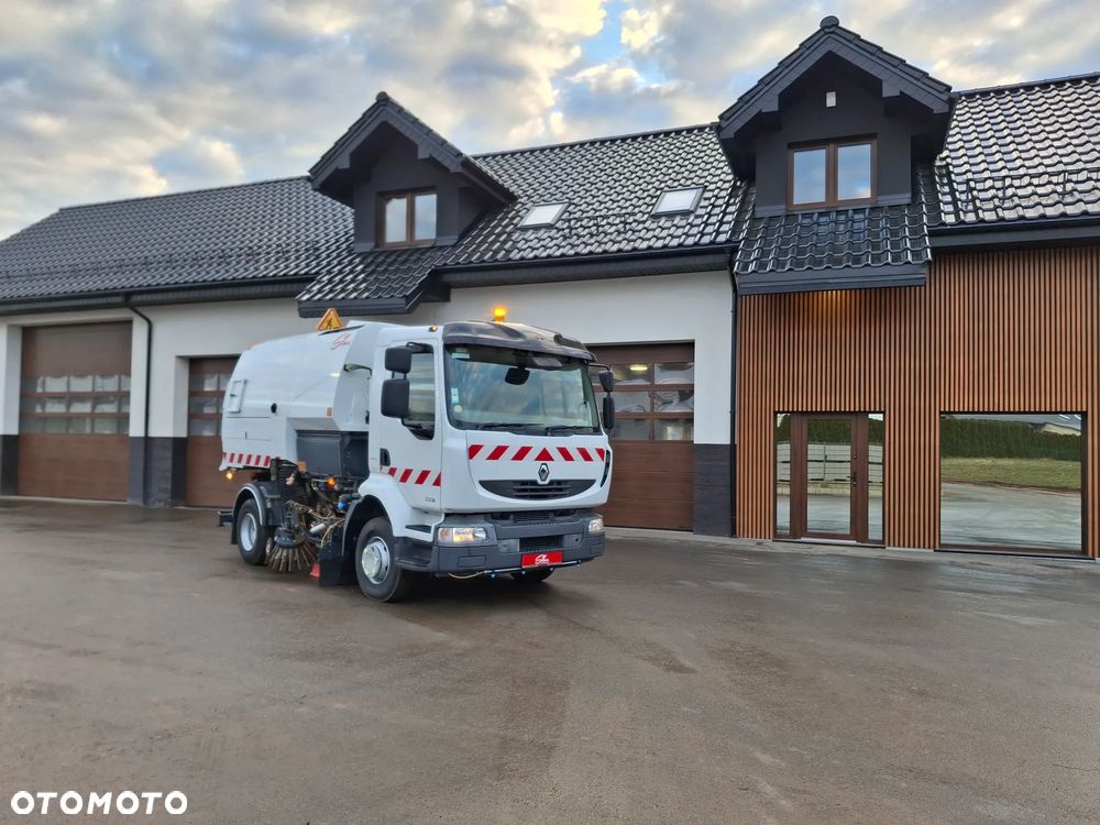 Renault Midlum 220DXI Zamiatarka SEMAT Zoeller Johnston VS501 Szczotki L/R Obie Strony Napęd Hydrostatyczny 2014r Kamera Cofania Klimatyzacja Centralne Smarowanie - 10