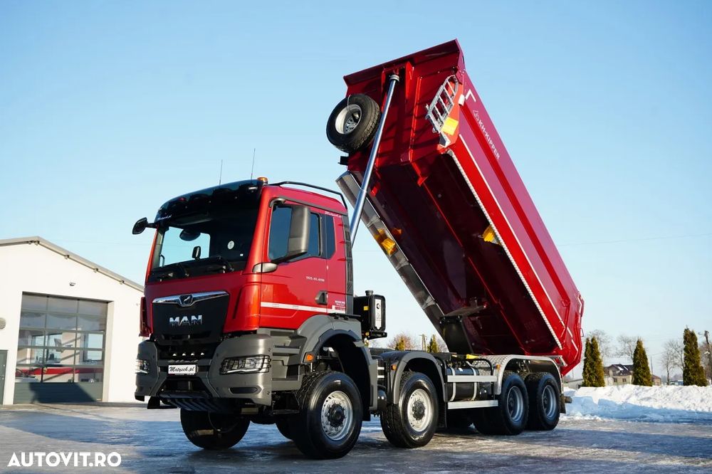 MAN TGS 41.480 / 8X8 / ​​BASCULATOR / AUTOMAT / NOU-NOUȚ / ECHIPAMENTE BOGATE / DISPONIBIL IMEDIAT / AUR METALIC / - 1