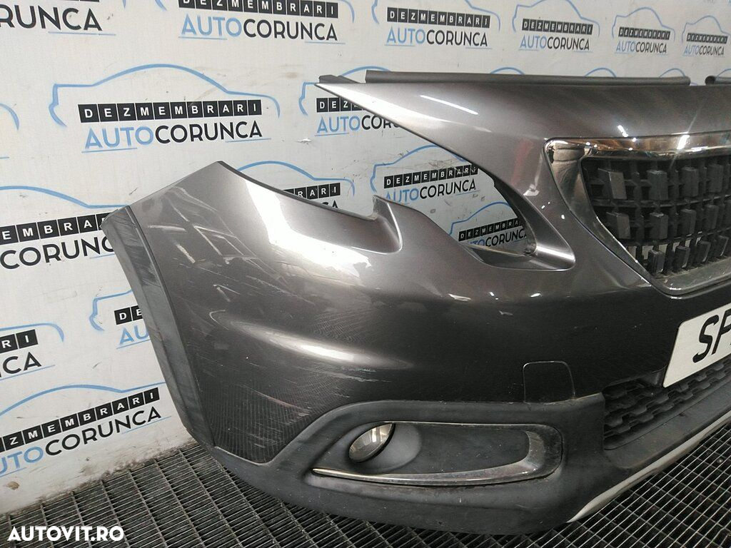 Bara fata Peugeot 2008 Facelift 2016 - 2019 Gri (1271) model fara spalatoare far - 2
