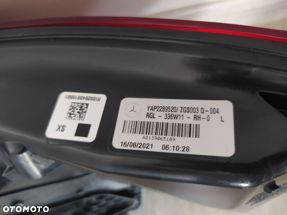 Mercedes E klasa 213 LIFT Lampa Tylna Lewa A2139065109 - 4
