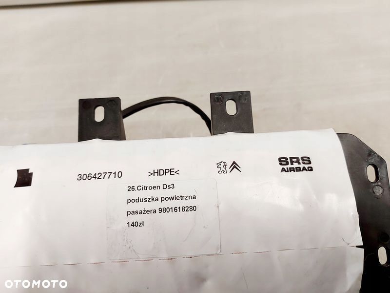 citroen ds3 poduszka airbag pasażera prawa przedni - 2