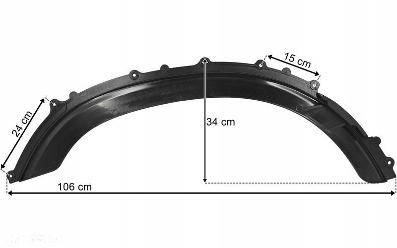 DAF XF106 POSZERZENIE BŁOTNIKA LEWE DOKŁADKA LISTWA - 3