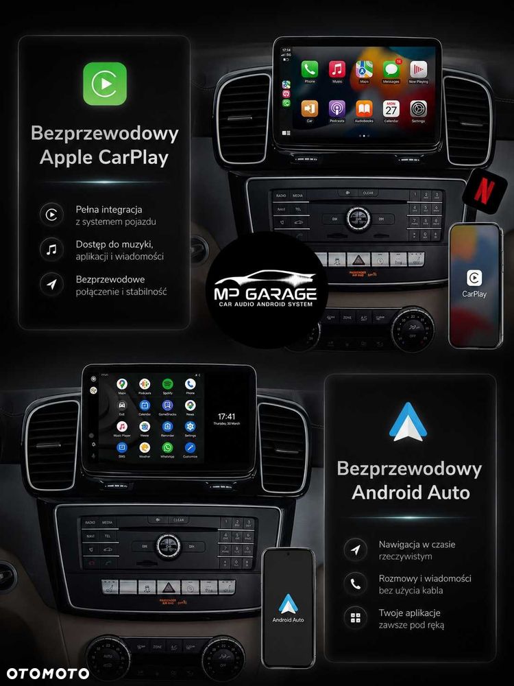 Mercedes GLE W166 GLS X166 Android CarPlay Android Auto 4G LTE GPS - 4