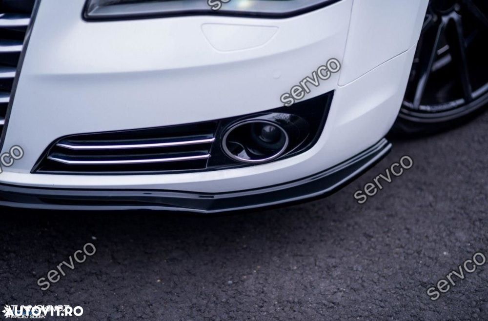 Prelungire splitter bara fata Audi A8 D4 2010-2013 v1 Maxton Design - 3