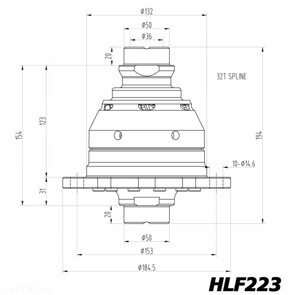SZPERA TORSEN BLACKLINE BMW e38 e39 e46 e60 e90 e92 TYP 210 - 6