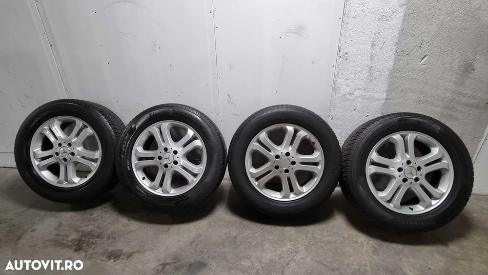 Jante aliaj Mercedes ML + Cauciucuri de iarna pe 18  /  5x115 - 3