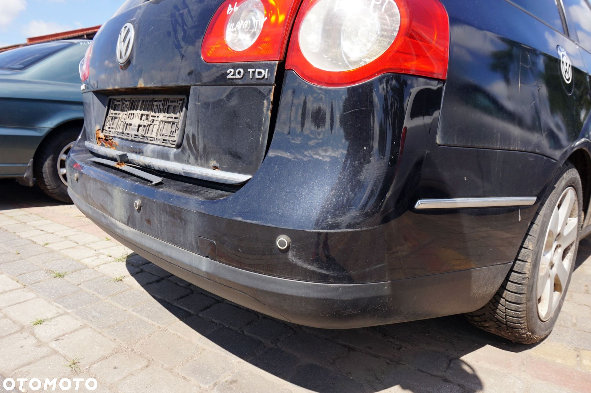 ZDERZAK TYLNY PDC PASSAT B6 KOMBI LC9X  CZARNY VOLKSWAGEN 2005-2010 - 4