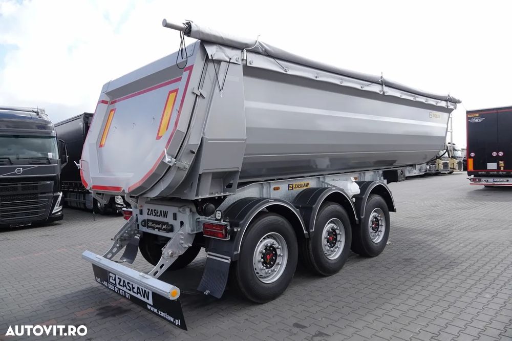 Zaslaw TIPPER 26 m3 / NOU / OȚEL / CUBA DE ȘOLARE HP / AXIE DE RIFAT / SAF / 2025 - 7