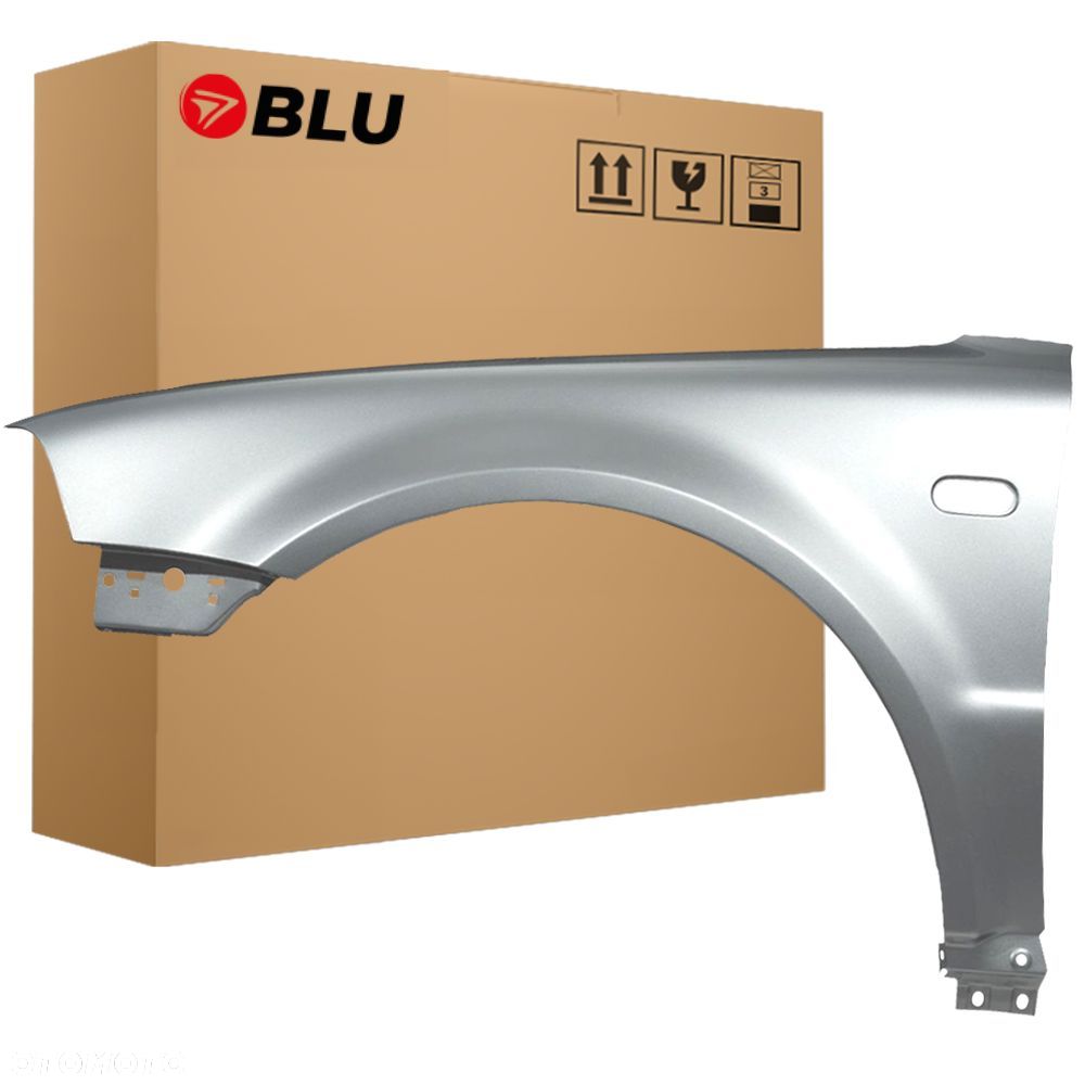 BLU Błotnik VOLKSWAGEN VW PASSAT B5 LIFT LA7W lewy srebrny 2000-2005 przód ReflexSilber - 1