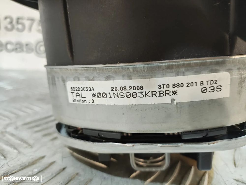 AIRBAG VOLANTE GUIADOR CONDUTOR SKODA SUPERB II 2 MK2 3T4 3T0880201B - 7