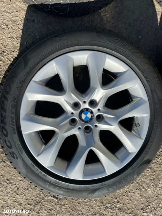 Jante aliaj BMW X5X6 E70E71 cu cauciucuri iarna 225/50R19 - 3