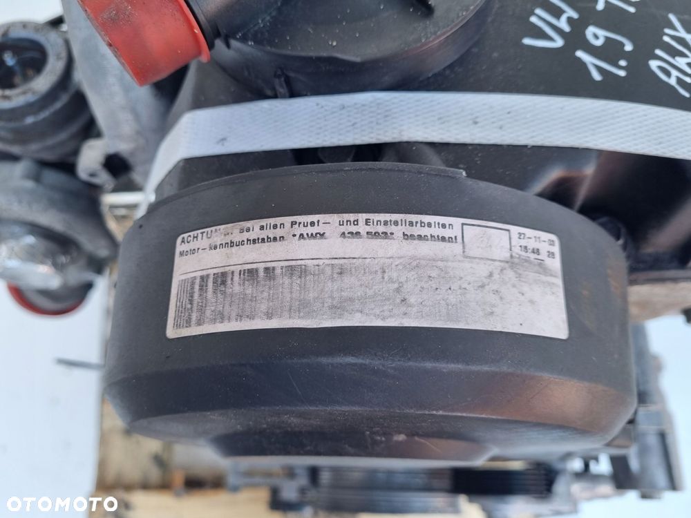 SILNIK KOMPLET Audi A4 B6 1.9 TDI 130KM pali AWX - 7