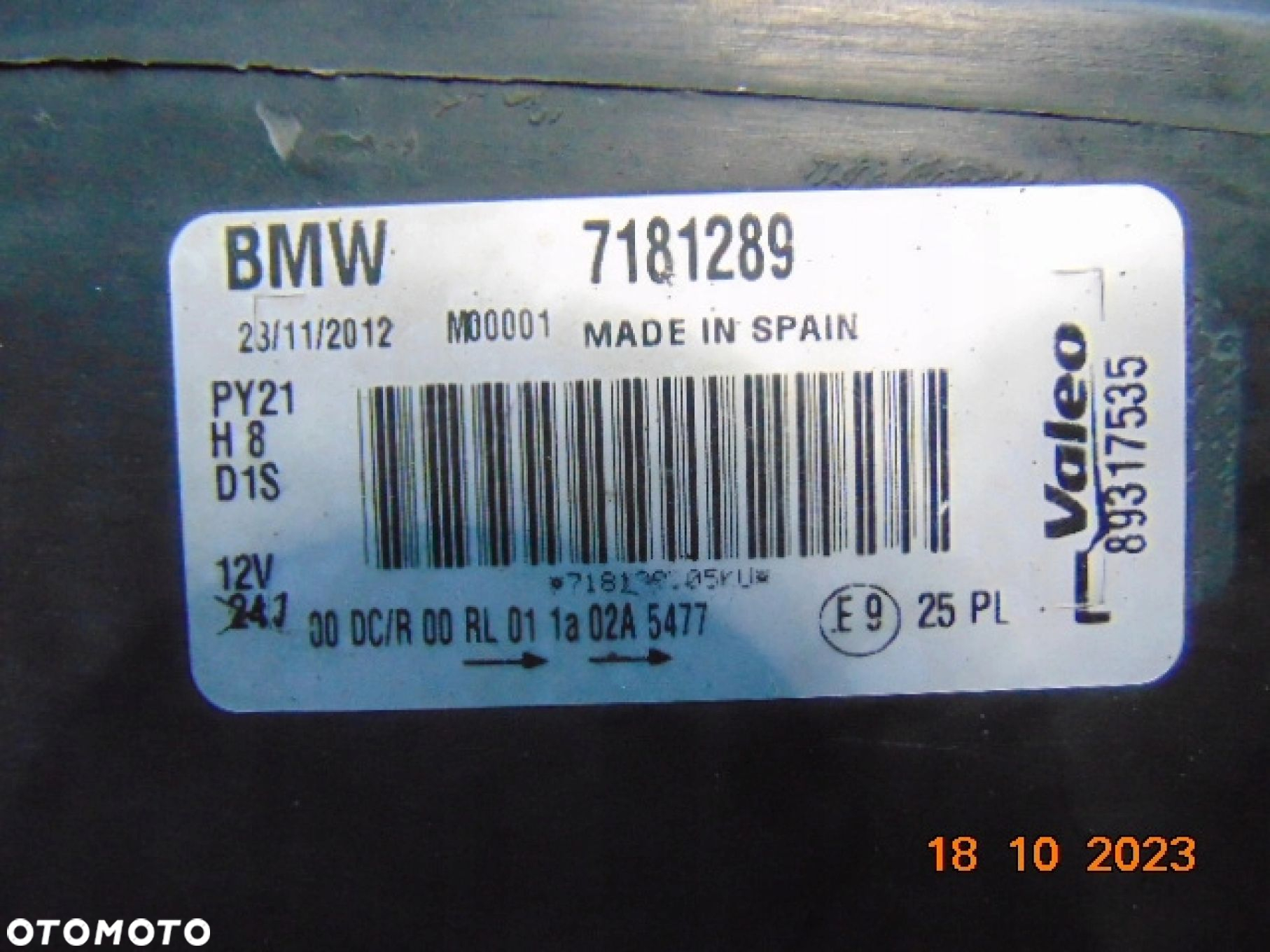 BMW E81 E82 E88 E87 LAMPA podwójny Bi XENON LIFT nie skrętn 7181289 EUROpa - 8