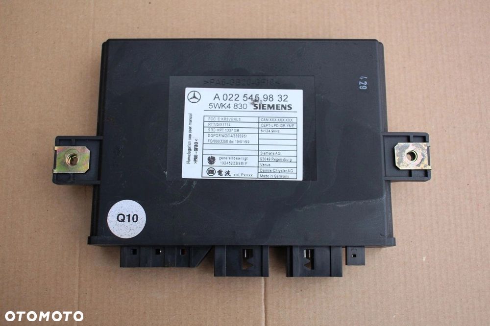 Moduł komputer sterownik KEYLESS GO 0225459832 Mercedes w220 w215 - 1
