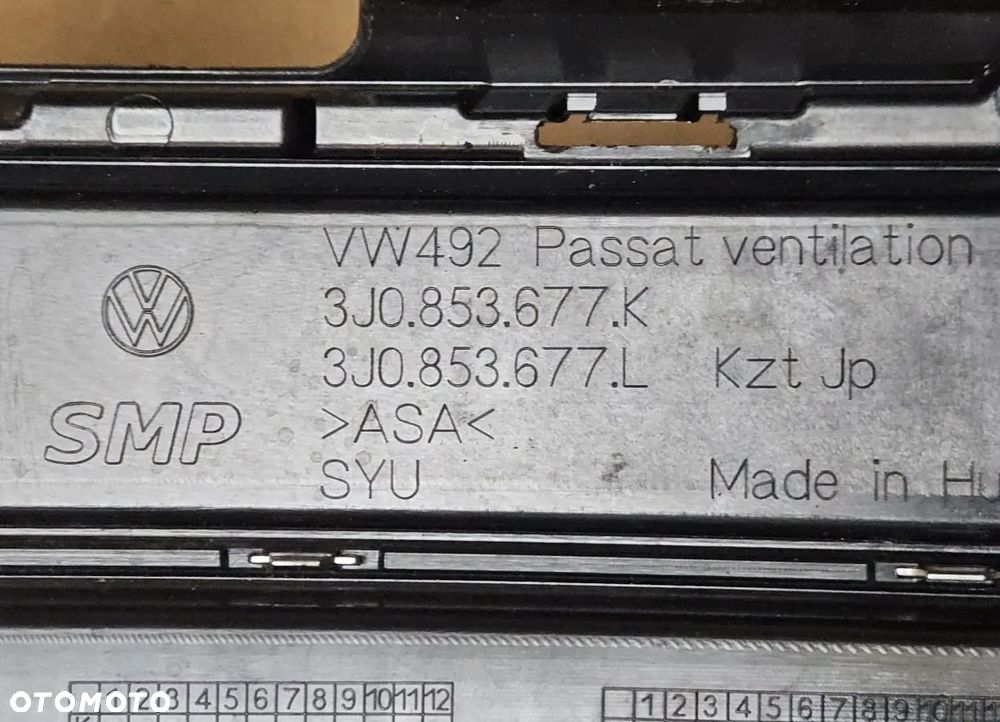 Grill Atrapa kratka Volkswagen Passat B9 3J0 3J0853677K 3J0853653 3J0853343 - 10