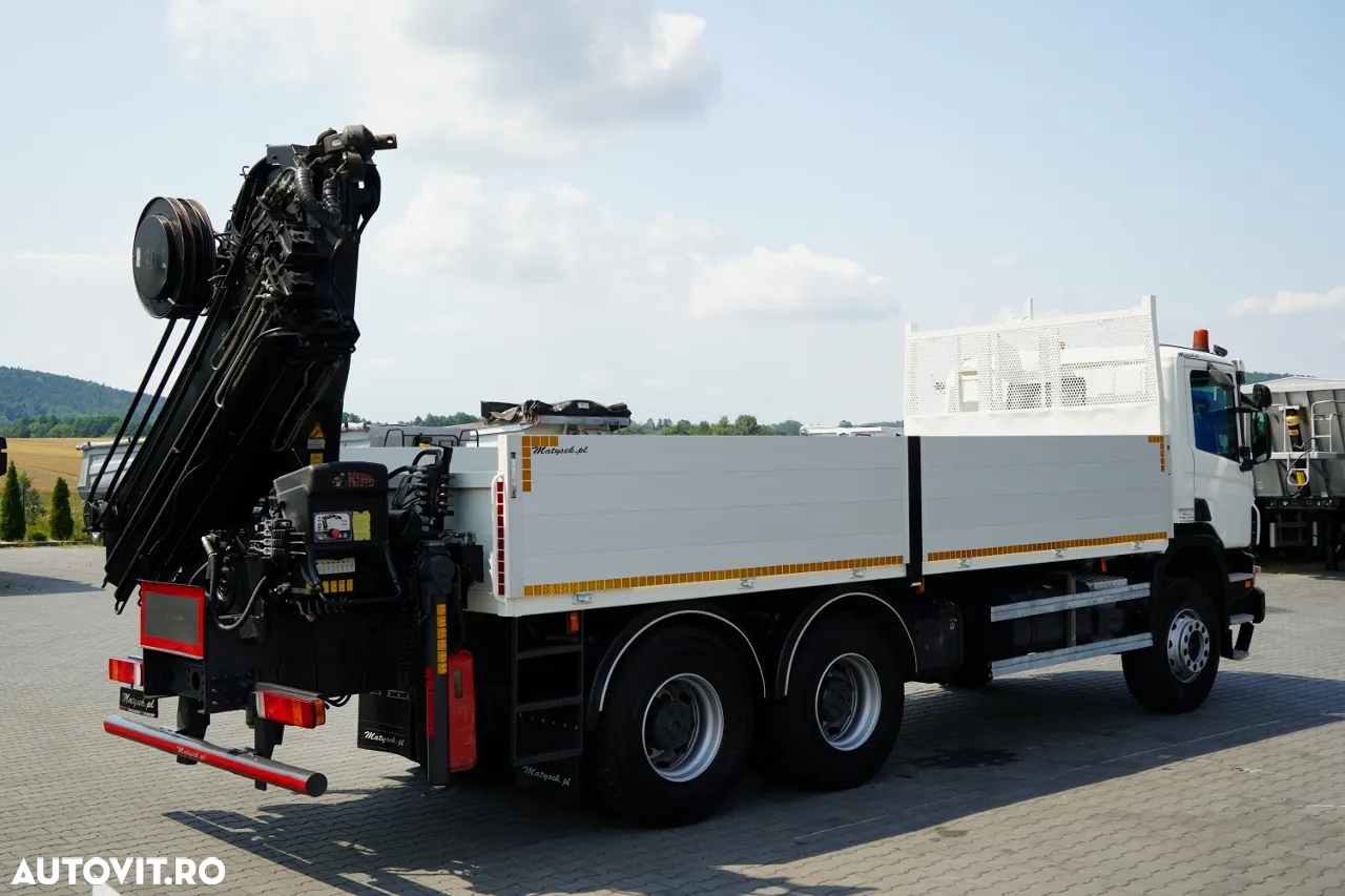 Scania P360 / 6X4 / LIVRARE 4.85 + HIAB 211 E-6 HIDUO / CAPACITATE DE RIDICARE 7100 KG / ATINGERE MAXIMĂ 16.5 M / RADIOCOMANDĂ - 12