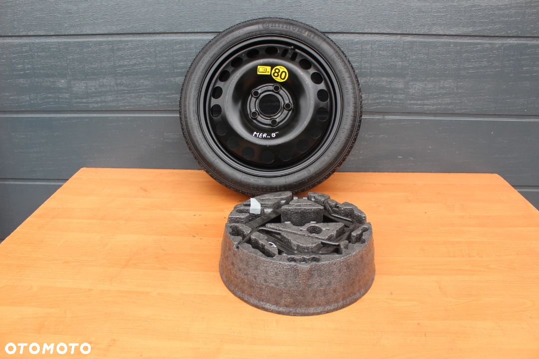 KOŁO DOJAZDOWE ZAPAS ZESTAW KLUCZ LEWAREK OPEL MERIVA B 16 cali 5x110 ET41 - 4