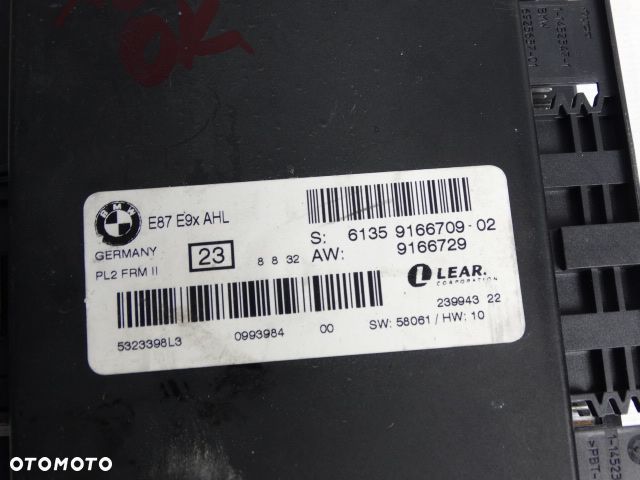 BMW BiXenon Skretny FRM2 AHL E90 E87 E84 PL2 FRM II 23 E87 E9xAHL Moduł Sterownik Świateł  9166709  61359166709 - 1