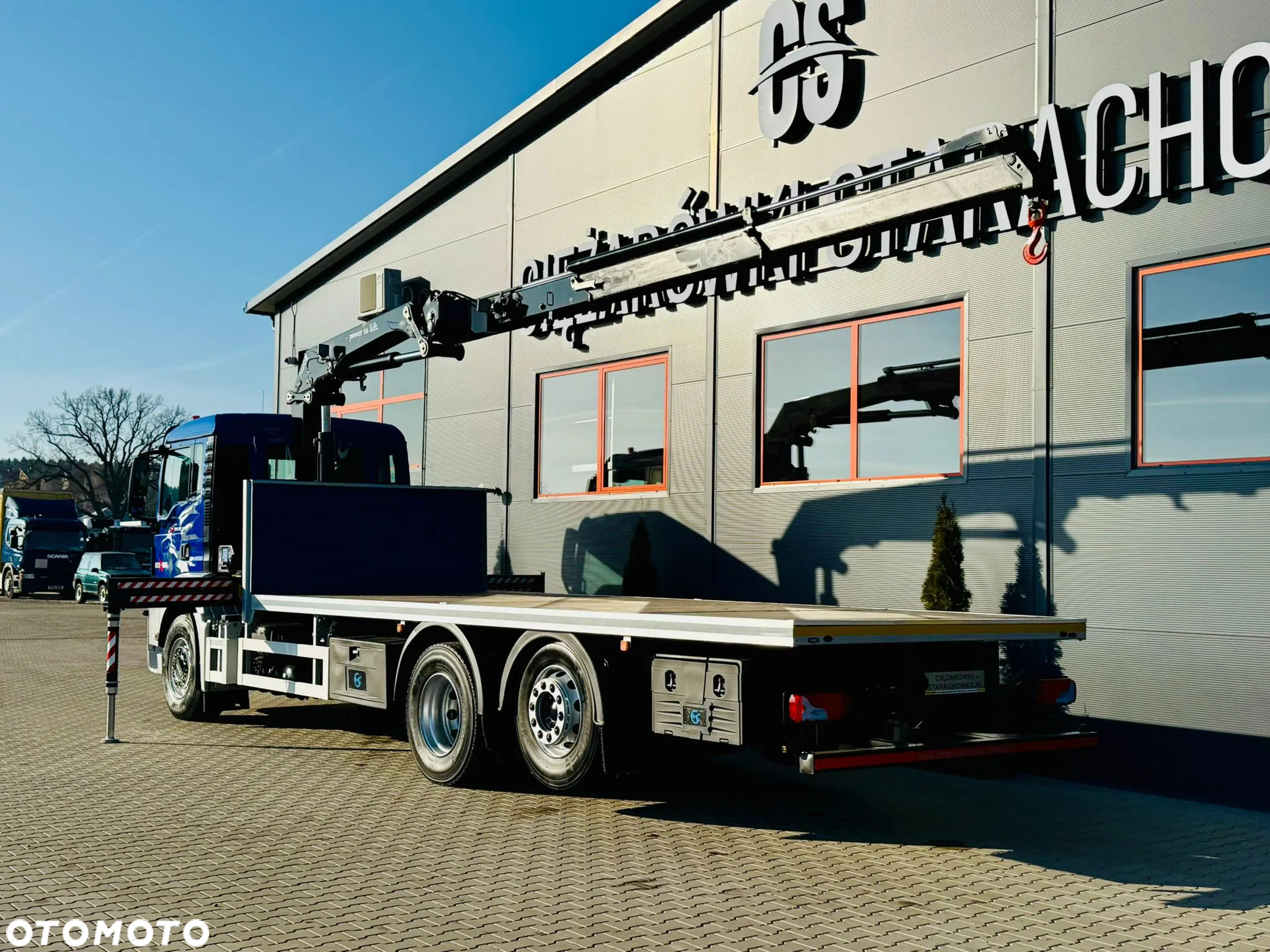 MAN TGS 26.360 // E6 // 6x2 // platforma laweta 7,2m z HDS HMF 1420 // dzwig żuraw kran crane skrzynia uniwersalny - 10