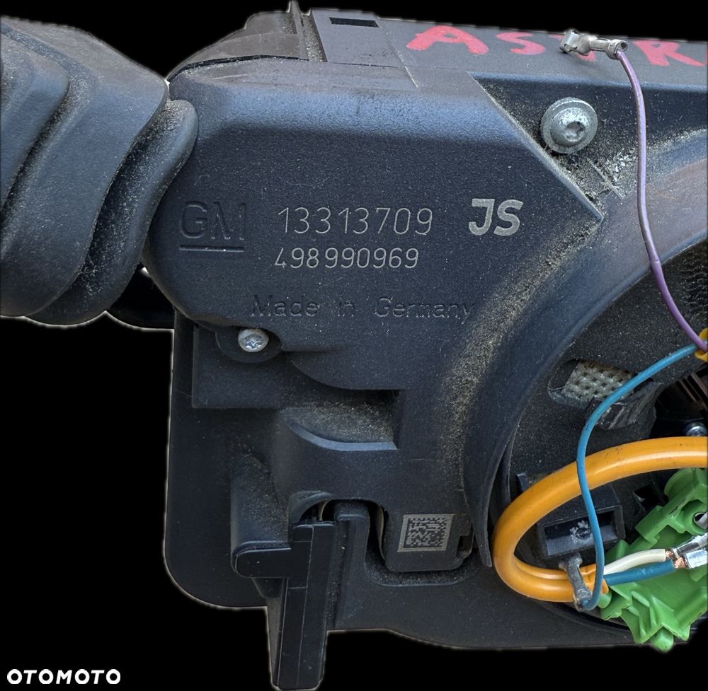 Manetka Przełącznik zespolony Taśma Airbag Stacyjka Kluczyk Opel Vectra C 13313709 - 3