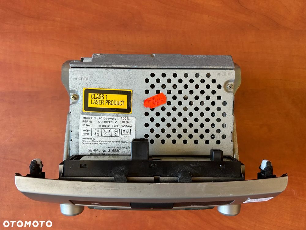 Toyota Corolla radioodtwarzacz CD 86120-0F010 - 2