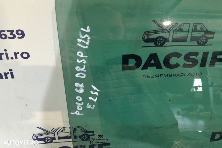 Geam usa spate dreapta 43R-004524 43R-004524 Volkswagen VW Polo 5 6R - 2
