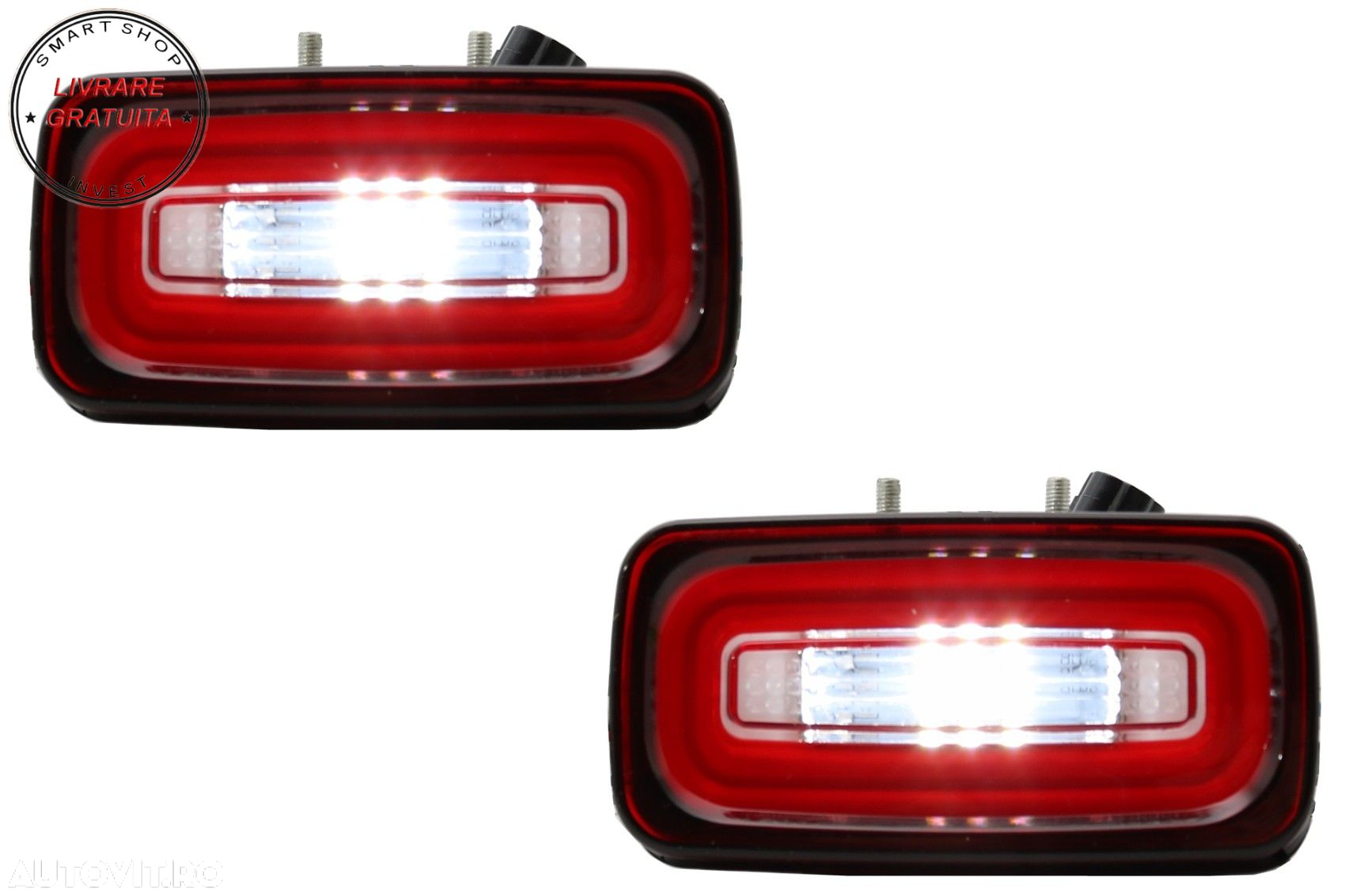 Lampa Ceata Full LED Mercedes G-Class W463 (1989-2015) Rosu Clar- livrare gratuita - 3