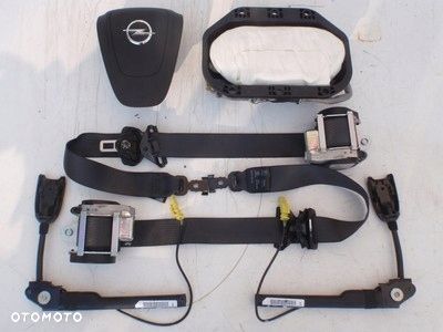 OPEL ASTRA J 4 IV DESKA KONSOLA KOKPIT PULPIT PÓŁKA PARAPET AIRBAG FOTELA szycie PODUSZKI BRĄZOWA !! - 4