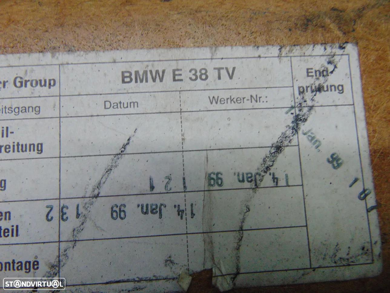 BMW E38 serie 7 quartela - 6