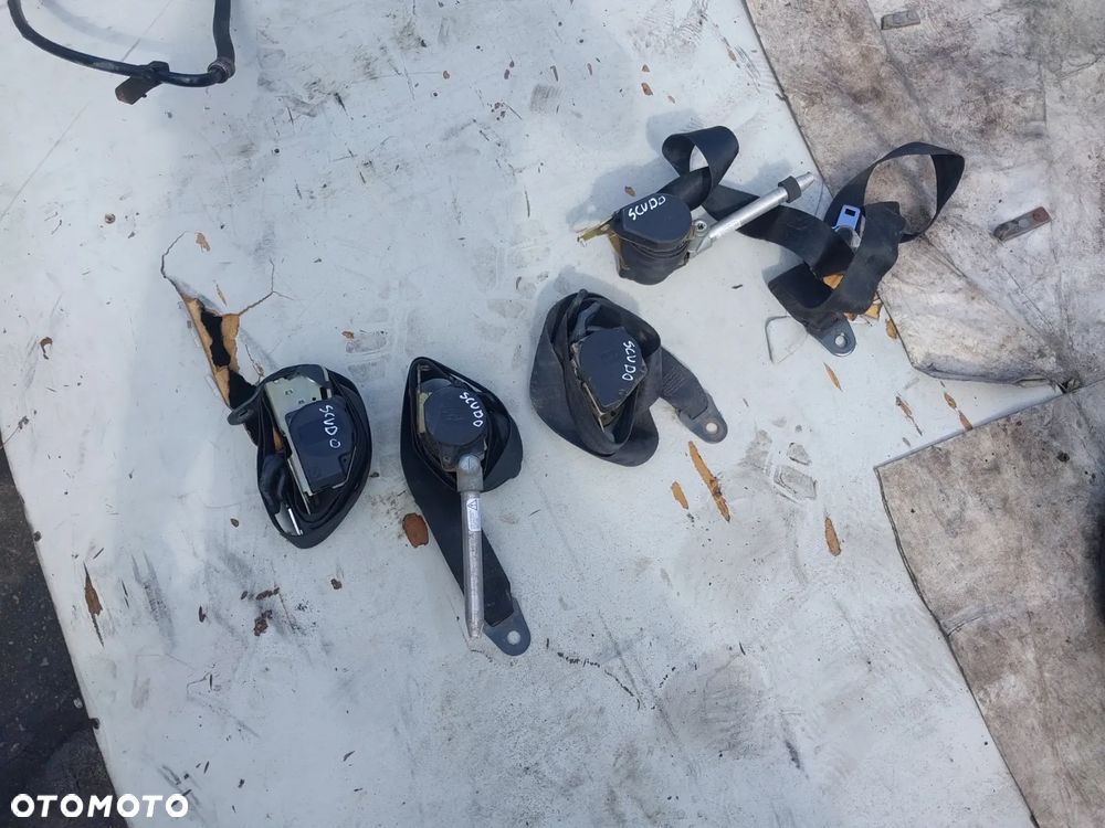 Pas bezpieczeństwa pasy Fiat Scudo I Peugeot Expert 1 Citroen Jumpy 95-97 prawy lewy przód przedni tył tylny - 2
