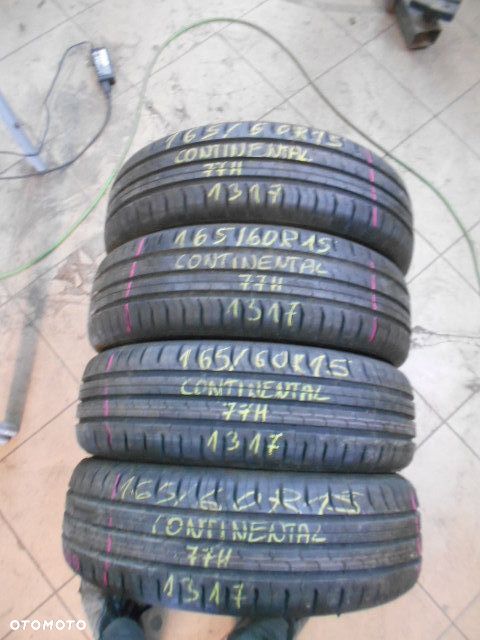 Opony 165/60R15 continental conti eco contact 5 7,3mm lato komplet  nowe - 1