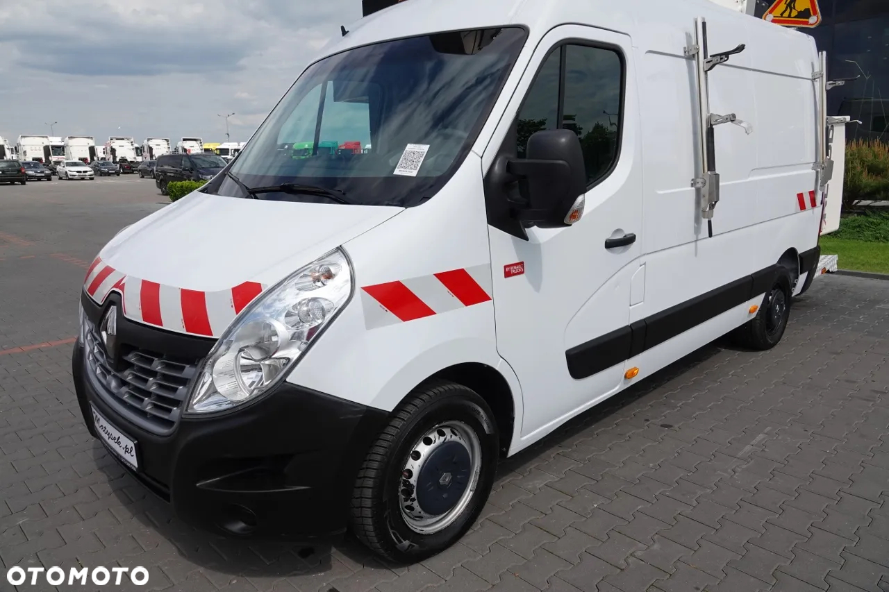 Renault MASTER / PODNOŚNIK KOSZOWY – 10,5 metra / BLASZAK + WZWYŻKA / SPROWADZONY / PO KONTRAKCIE SERWISOWYM - 16