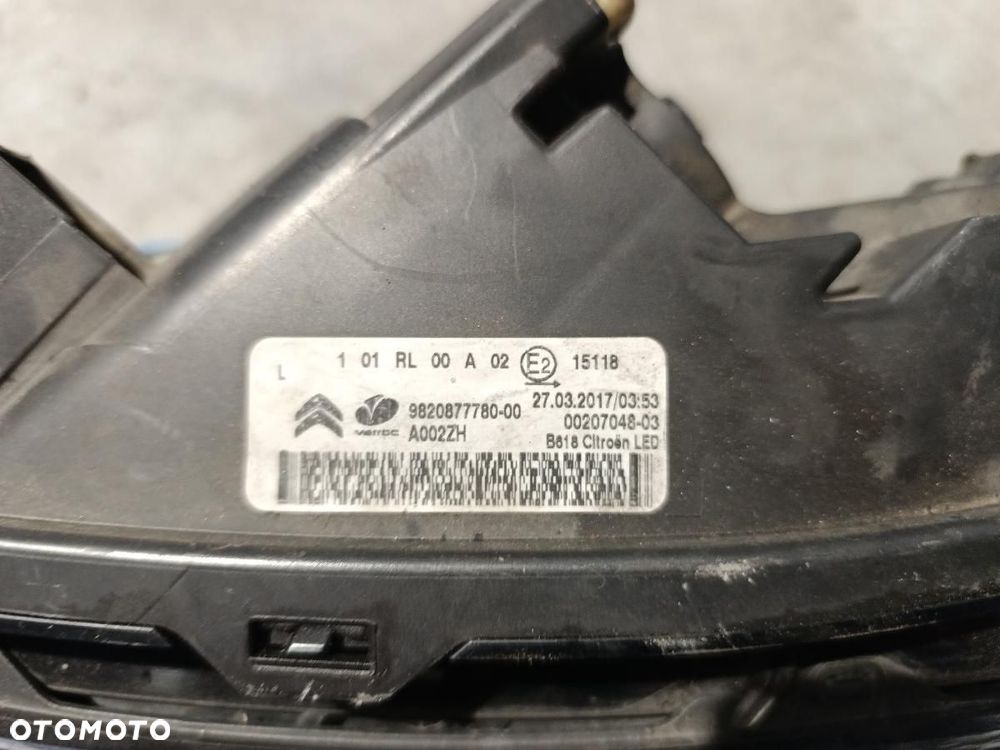 CITROEN C3 III LAMPA LEWA HALOGEN DRL 9820877780 - 7