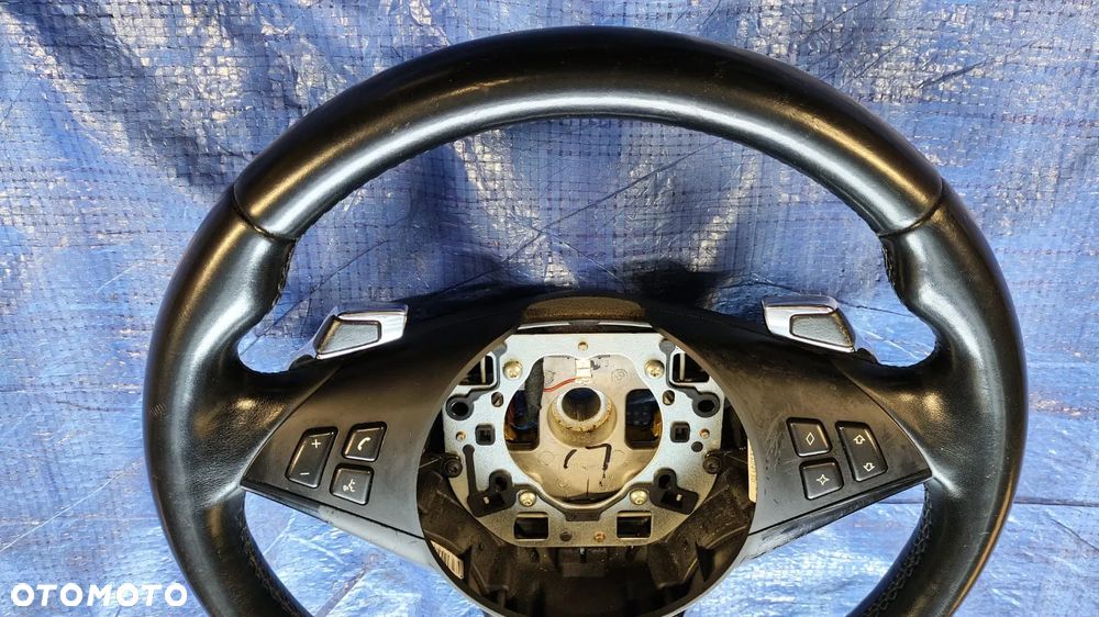 KIEROWNICA ŁOPATKI LEWAREK GAŁKA ZMIANY BIEGÓW WYBIERAK KOMPLET ZESTAW 9204093 BMW E60 E61 E63 E64 LCI LIFT SPORT M-PAKIET - 4